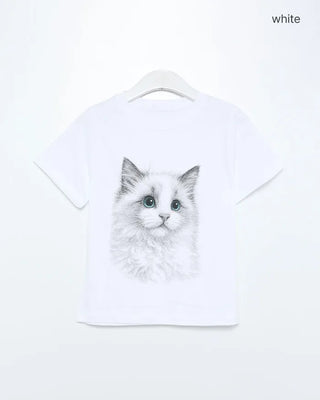 Cat print T-shirt