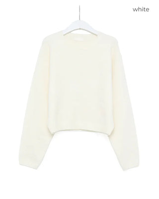 Oversized cropped knit