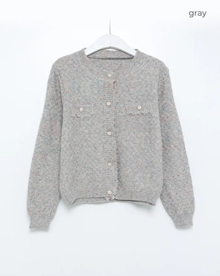 Tassel tweed cardigan