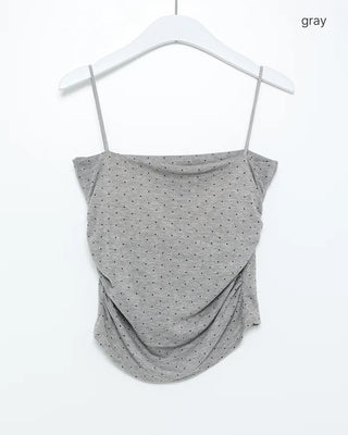 Polka dot cap camisole