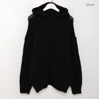 Alpaca wool parka knit