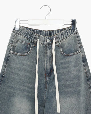 Vintage Washed Denim Pants