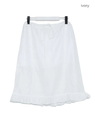 Layered ruffle skirt