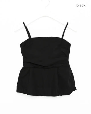 Shirred flared blouse