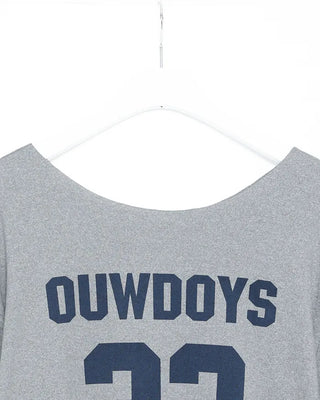Lettering Off-Shoulder T-Shirt