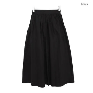 Cargo Shirring Long Skirt