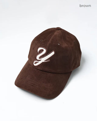 Suede Wide Ball Cap