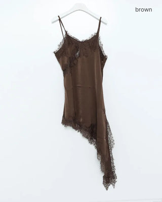 Satin lace camisole dress