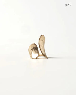 Matte Metal Curved Ring