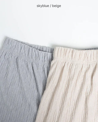 Sleeveless top with built-in cups and wide-leg pants set