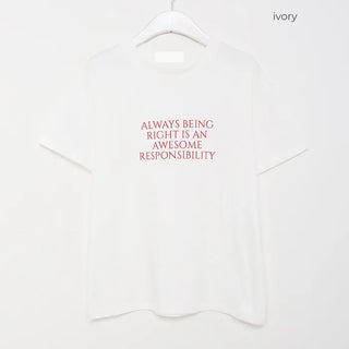Front logo print T-shirt