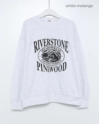 WOOD print sweatshirt