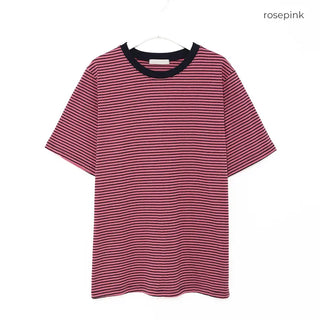 Striped short-sleeved T-shirt