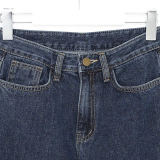 Basic denim pants with brushed lining