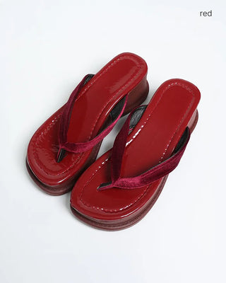 Platform thong sandals