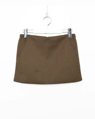 Belt set basic mini skirt