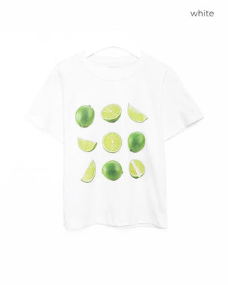 Lime print T-shirt