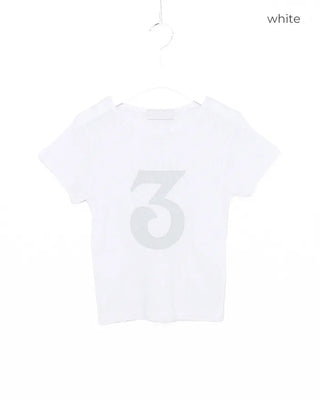 3 French Sleeve Cropped T-Shirt
