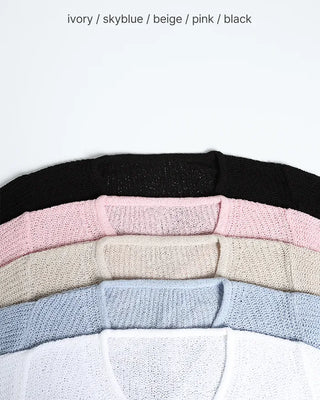 V-neck crop cardigan