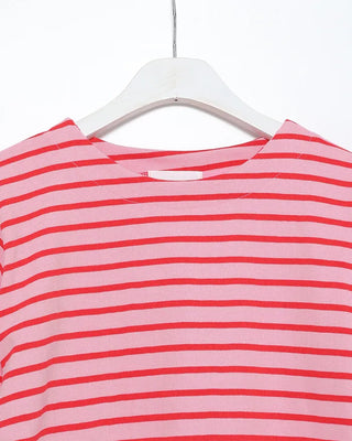 Striped round neck long-sleeved T-shirt