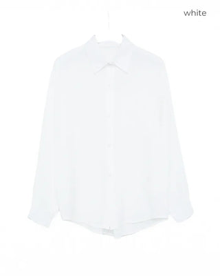 Oversized sheer shirt