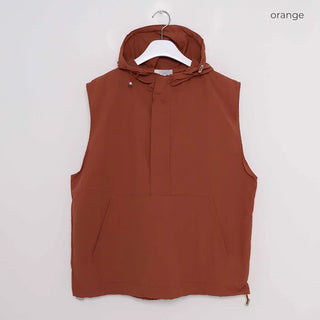 (Unisex) Hooded Anorak Vest