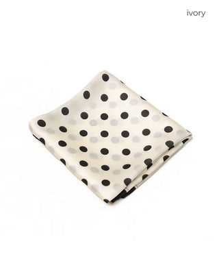 Monochrome polka dot scarf