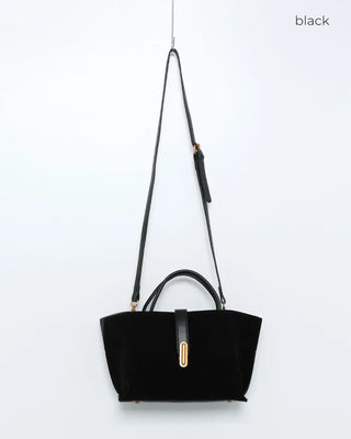 Suede Square Tote Bag