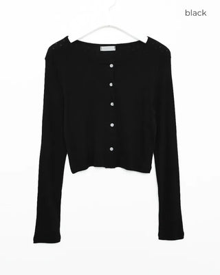 Colorful perforated cardigan
