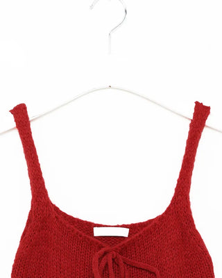 Ribbon knit bustier