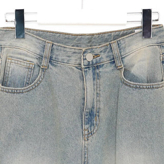 Vintage wide-leg denim pants