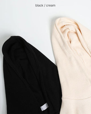 Waffle Double Zip Hoodie