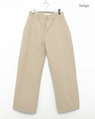 Cotton pants with back flap pockets