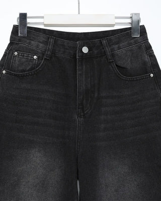 Vintage wide-leg denim pants