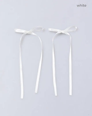 (2pcs) Satin Ribbon Hairpin Set