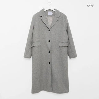 Tailored collar long coat
