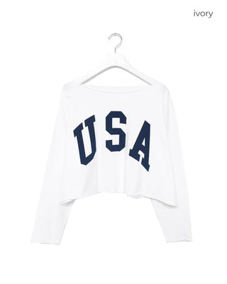 USA Cropped T-Shirt