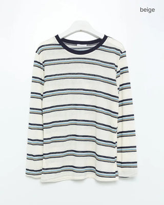 Striped oversized long t-shirt
