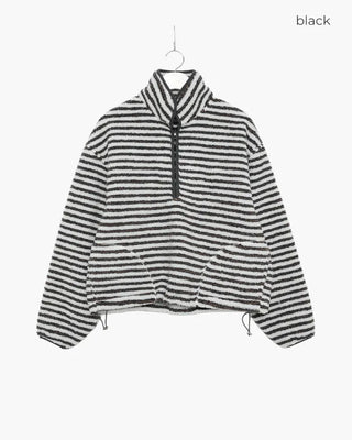 Half-zip border fleece