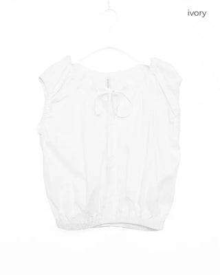 String sleeveless blouse