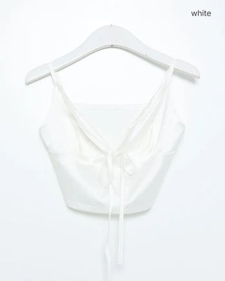 Satin string ribbon camisole