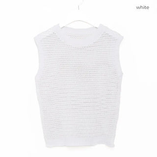Basic openwork round vest