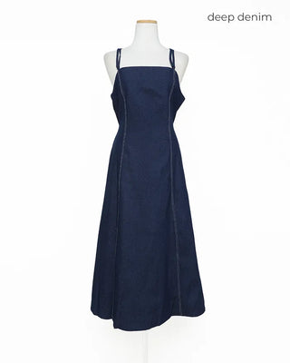 Denim bustier dress