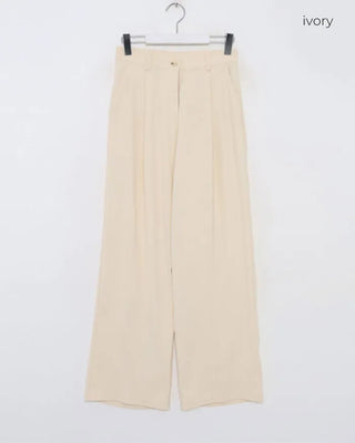 Pintuck Simple Slacks