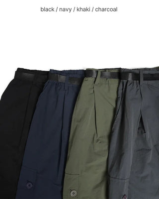 D-ring belt Bermuda shorts