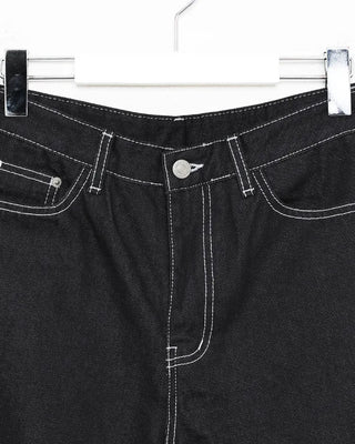 Flap Stitch Point Rigid Denim Pants