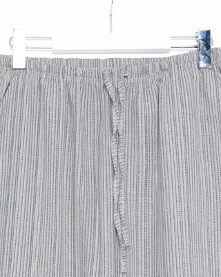 Linen striped banding pants