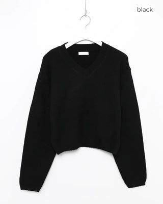 Semi-Clothed V-Neck Knit