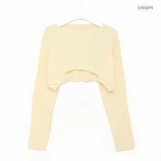 Cropped Rib Knit