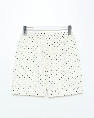 Polka Dot Half-Sleeve Shirt & Shorts Pajama Set